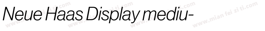 Neue Haas Display mediu字体转换
